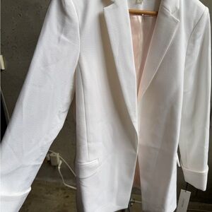 Calvin Klein White Textured Blazer